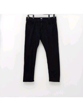 Paige Federal Chinos Mens 38x33 Black Slim Straight Stretch Smart Casual Edgy
